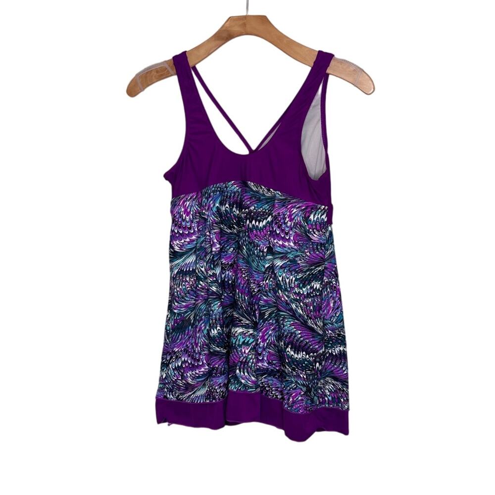 Wantdo Modest Swim Dress One Piece Purple size 10 - Picture 5 of 7